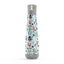 Load image into Gallery viewer, Bright Watercolor Flower - Blue - Peristyle Water Bottle