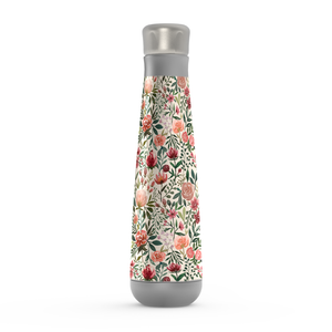 Pink Spring Flowers Peristyle Water Bottle