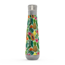 Load image into Gallery viewer, Pineapple and Papaya Tropical Peristyle Water Bottle