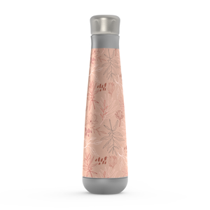 Pink Desert Leaf Peristyle Water Bottle