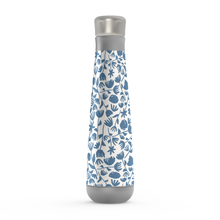 Load image into Gallery viewer, Light Blue Floral Pattern Peristyle Water Bottle
