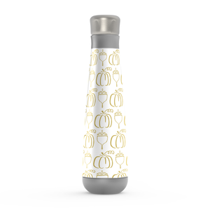 Gold Pumpkin & Acorn Pattern Peristyle Water Bottle