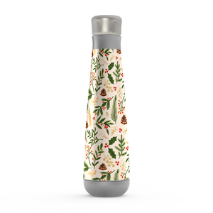 Christmas Watercolor Peristyle Water Bottle