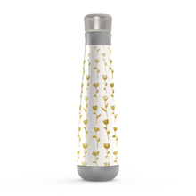 Load image into Gallery viewer, Gold Ink Flower Pattern Peristyle Water Bottle