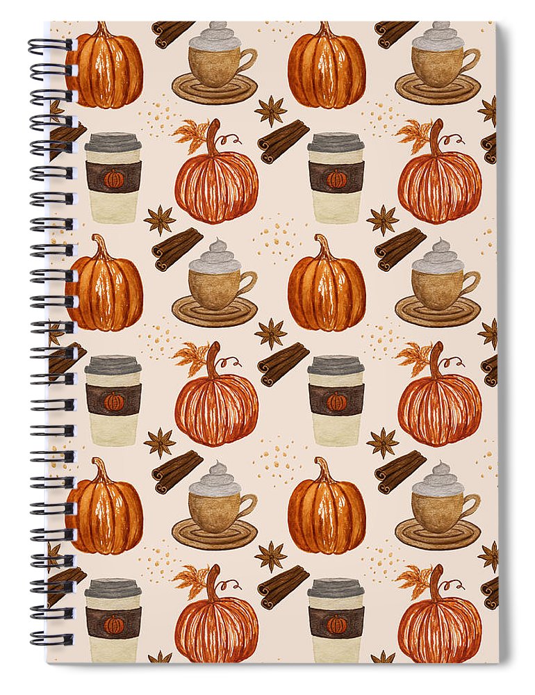 Pumpkin Spice Coffee - Spiral Notebook