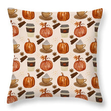 Load image into Gallery viewer, Pumpkin Spice Coffee - Throw Pillow