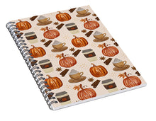 Load image into Gallery viewer, Pumpkin Spice Coffee - Spiral Notebook