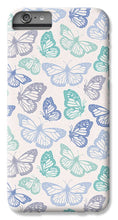 Load image into Gallery viewer, Purple and Green Butterfly Pattern - Phone Case
