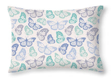 Load image into Gallery viewer, Purple and Green Butterfly Pattern - Throw Pillow