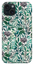 Load image into Gallery viewer, Purple Flowers and Eucalyptus Leaves - Phone Case