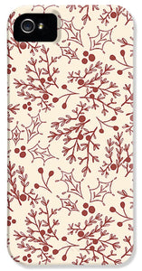 Red Christmas Branch - Phone Case