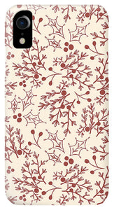 Red Christmas Branch - Phone Case