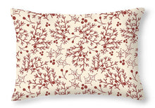 Load image into Gallery viewer, Red Christmas Branch - Throw Pillow