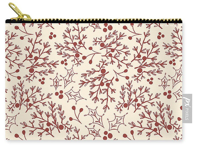 Red Christmas Branch - Carry-All Pouch