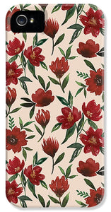 Red Fall Flowers - Phone Case