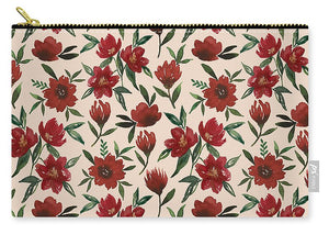 Red Fall Flowers - Carry-All Pouch