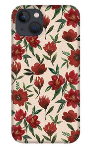 Red Fall Flowers - Phone Case