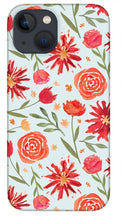 Load image into Gallery viewer, Red Flower Burst Pattern - Phone Case