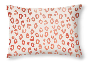 Rose Gold Leopard Print - Throw Pillow