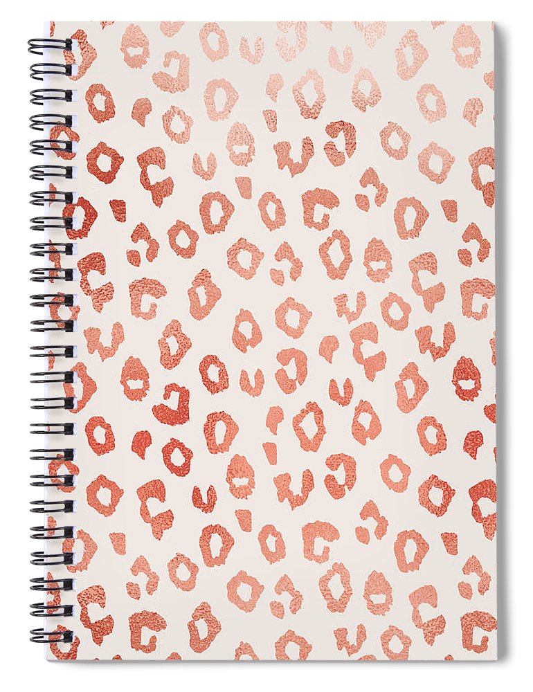 Rose Gold Leopard Print - Spiral Notebook