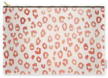 Load image into Gallery viewer, Rose Gold Leopard Print - Carry-All Pouch