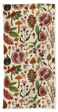 Load image into Gallery viewer, Rose hips, fruit, and leaves  - Bath Towel