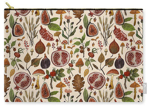 Rose hips, fruit, and leaves  - Carry-All Pouch