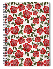 Load image into Gallery viewer, Rose Watercolor Pattern - Spiral Notebook