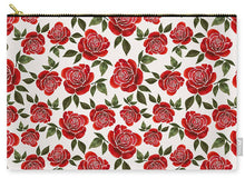 Load image into Gallery viewer, Rose Watercolor Pattern - Carry-All Pouch