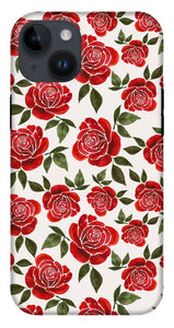 Rose Watercolor Pattern - Phone Case
