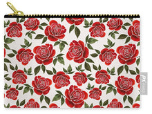 Load image into Gallery viewer, Rose Watercolor Pattern - Carry-All Pouch