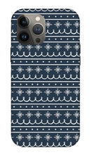 Load image into Gallery viewer, Blue Snowflake Pattern - Phone Case