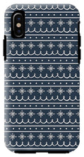 Load image into Gallery viewer, Blue Snowflake Pattern - Phone Case