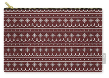 Load image into Gallery viewer, Red Snowflake Pattern - Carry-All Pouch