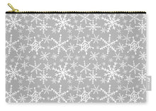 Load image into Gallery viewer, Gray Snowflakes - Carry-All Pouch