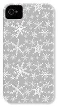 Load image into Gallery viewer, Gray Snowflakes - Phone Case