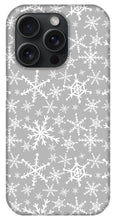 Load image into Gallery viewer, Gray Snowflakes - Phone Case