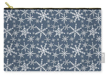 Load image into Gallery viewer, Blue Snowflakes - Carry-All Pouch