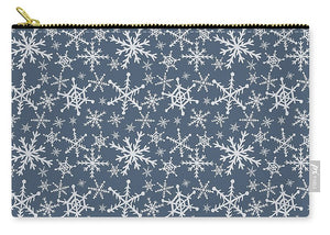 Blue Snowflakes - Carry-All Pouch
