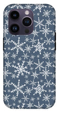 Load image into Gallery viewer, Blue Snowflakes - Phone Case