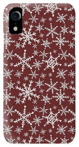 Red Snowflakes - Phone Case