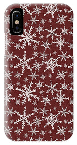 Red Snowflakes - Phone Case