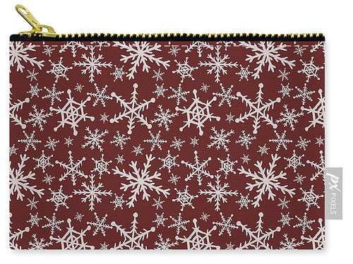 Red Snowflakes - Carry-All Pouch