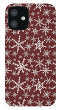 Load image into Gallery viewer, Red Snowflakes - Phone Case