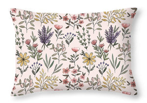 Spring Botanical Pattern - Throw Pillow