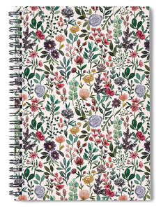Spring Garden Flowers - Spiral Notebook