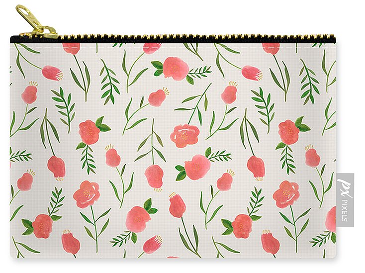 Spring Watercolor Flowers - Carry-All Pouch