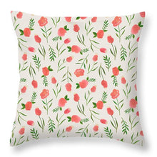 Load image into Gallery viewer, Spring Watercolor Flowers - Throw Pillow