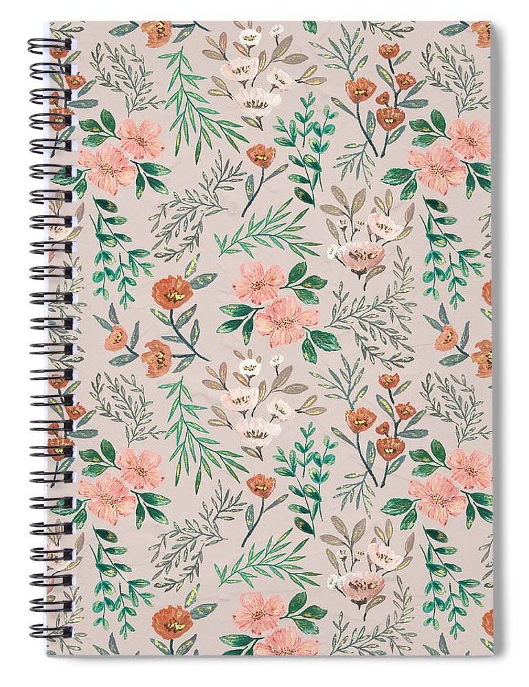 Springtime Pattern - Spiral Notebook