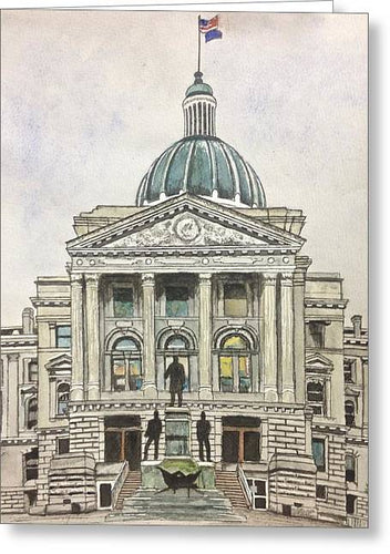 State Capitol Indianapolis - Greeting Card